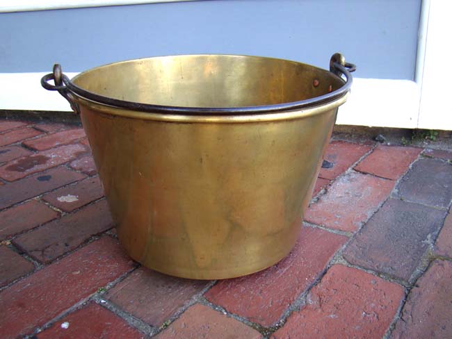 An American spun brass bucket made circa 1851